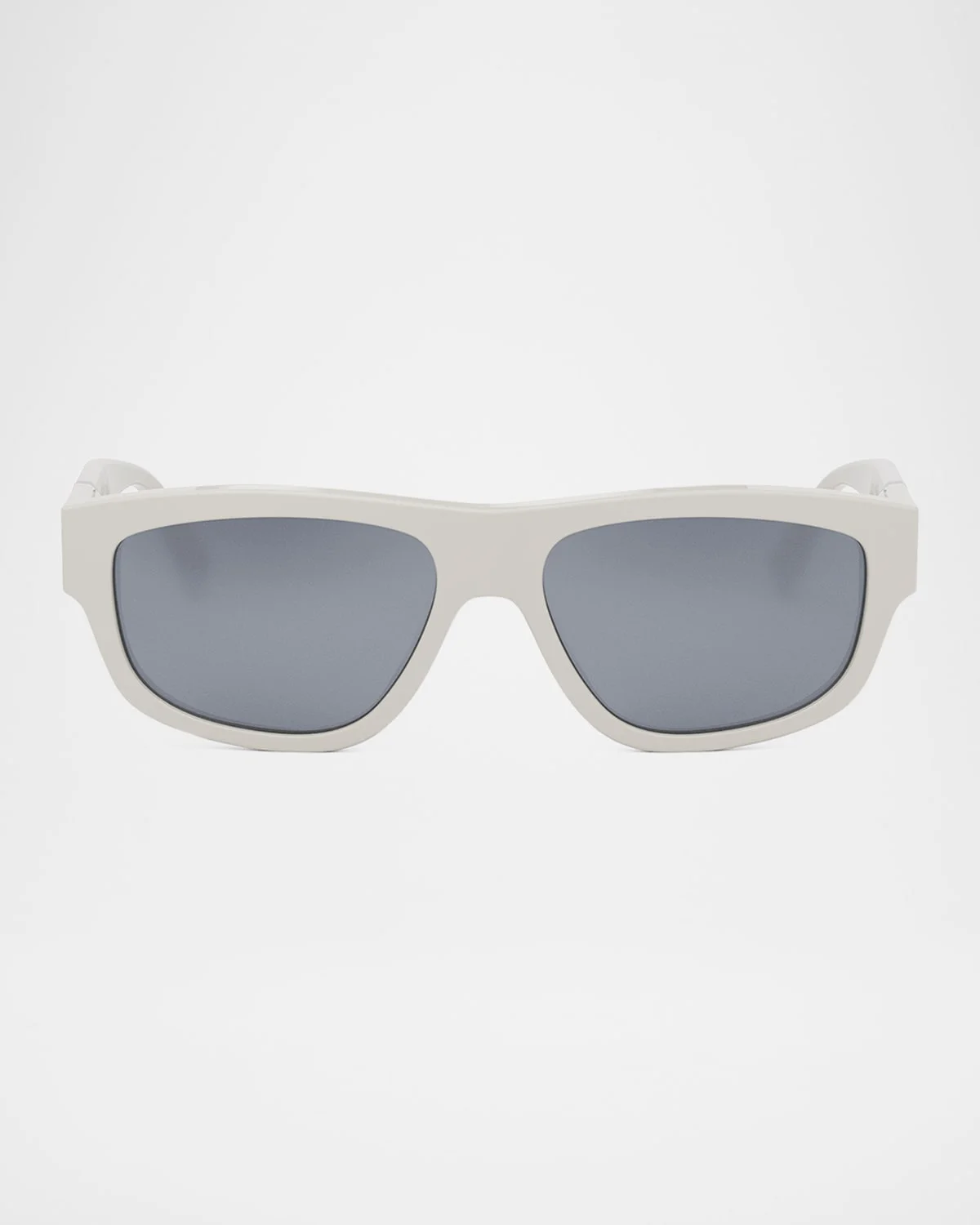 Men's Fendi Diagonal Acetate Rectangle Sunglasses - 1