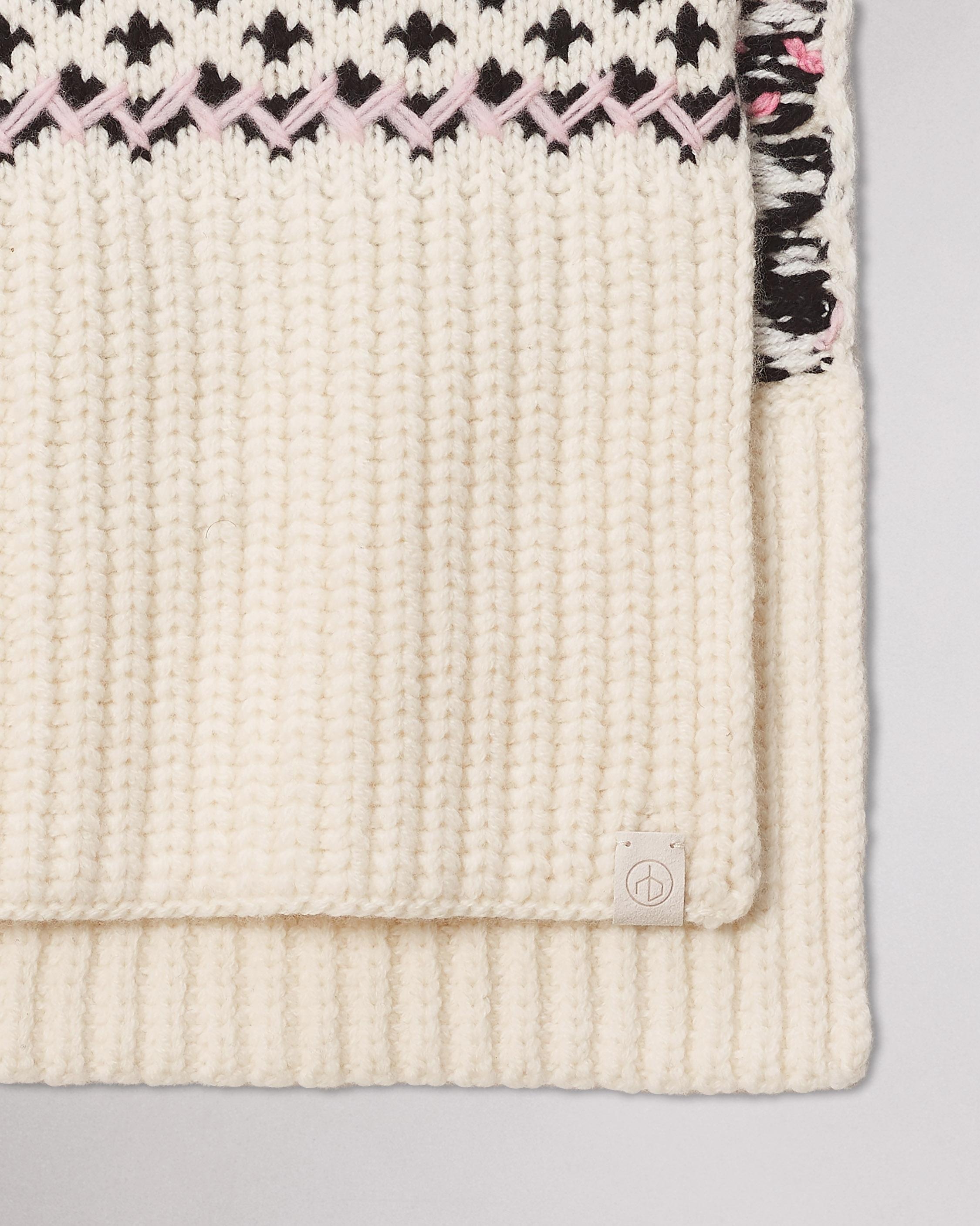 Leigh Fair Isle Scarf - 2