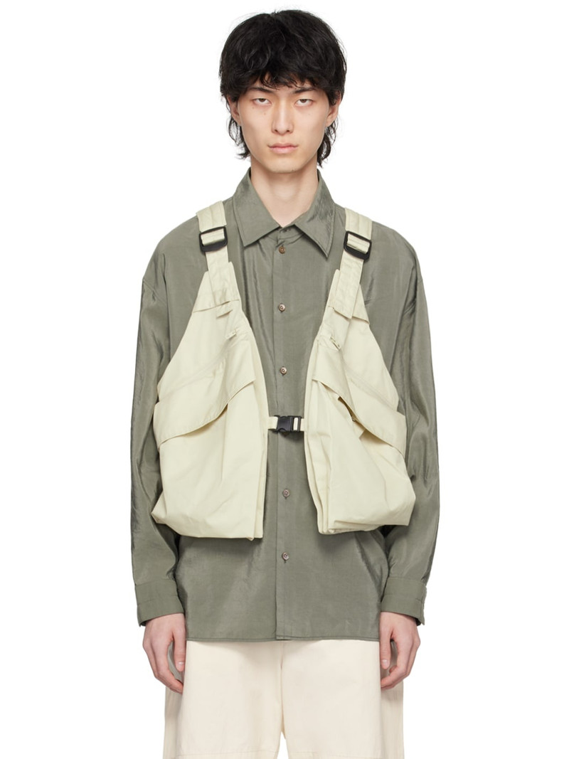 Gray Multi-Pocket Vest 1