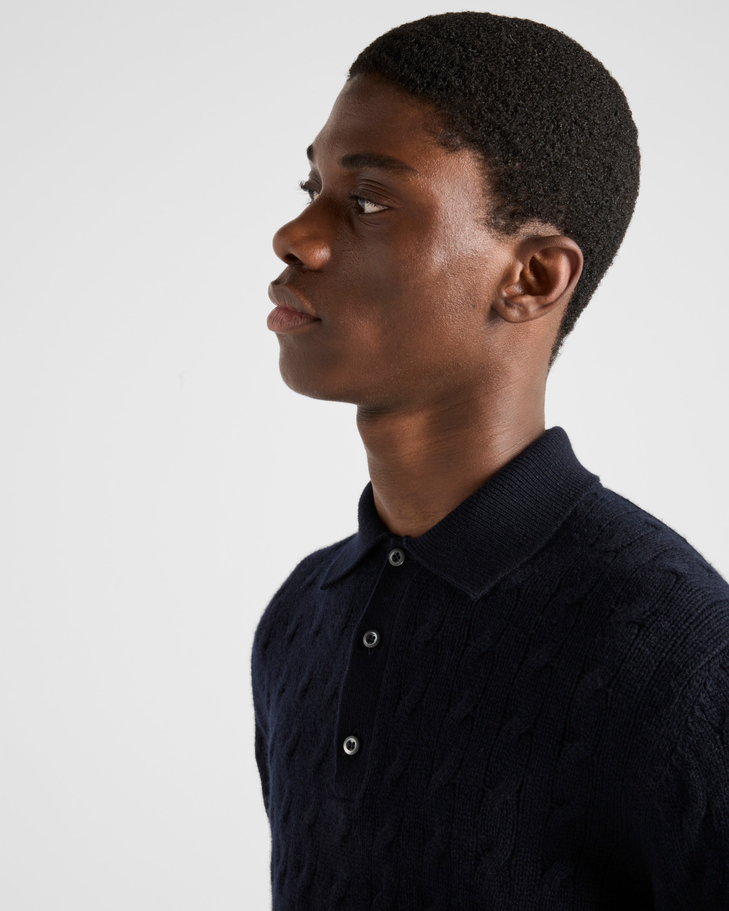 Cashmere polo shirt - 6