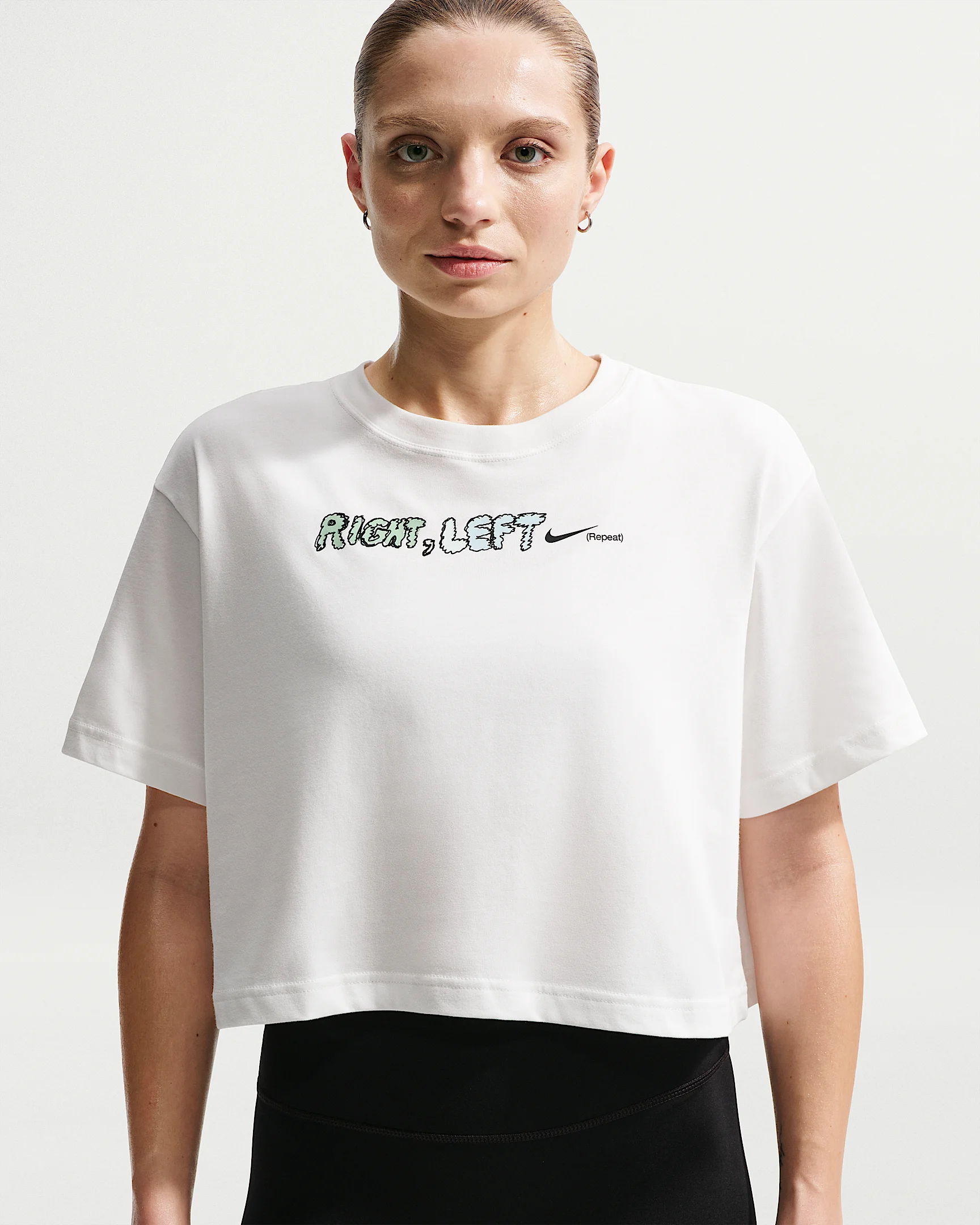 Nike Swift Women's Dri-FIT Short-Sleeve Cropped Running T-Shirt - 1