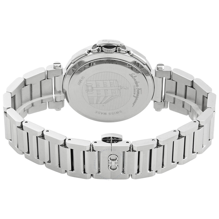 Ferragamo Legacy Chronograph Quartz White Mother of Pearl Dial Ladies Watch SFMW00222 - 3