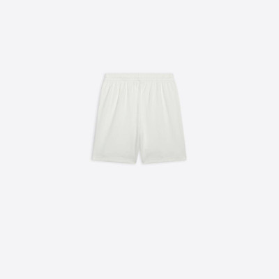 BALENCIAGA Men's Political Campaign Sweat Shorts in White outlook