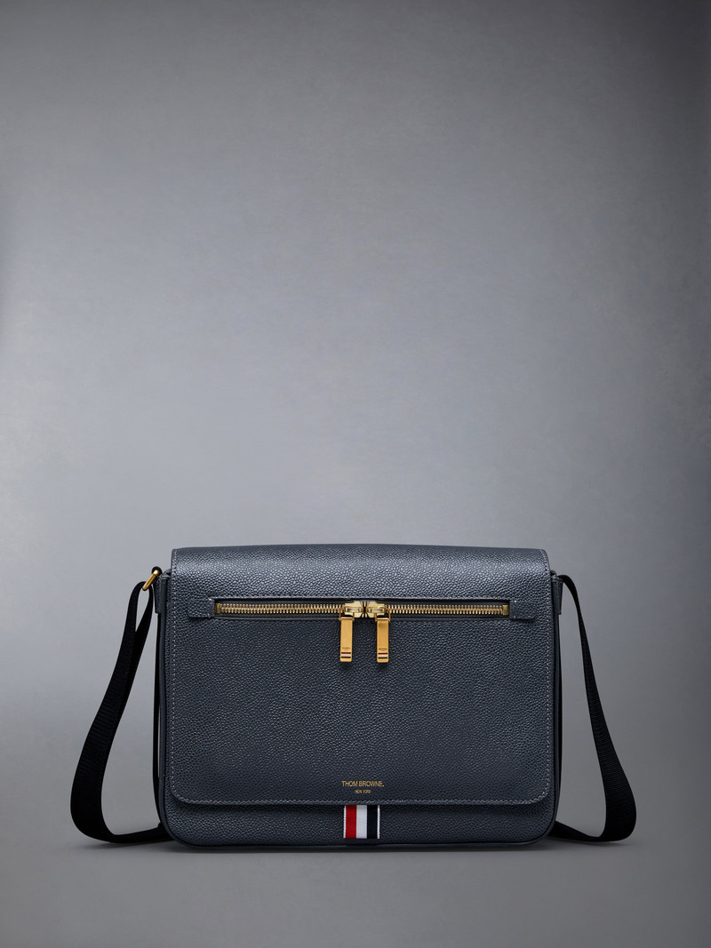 Pebble Grain Leather Reporter Bag - 1