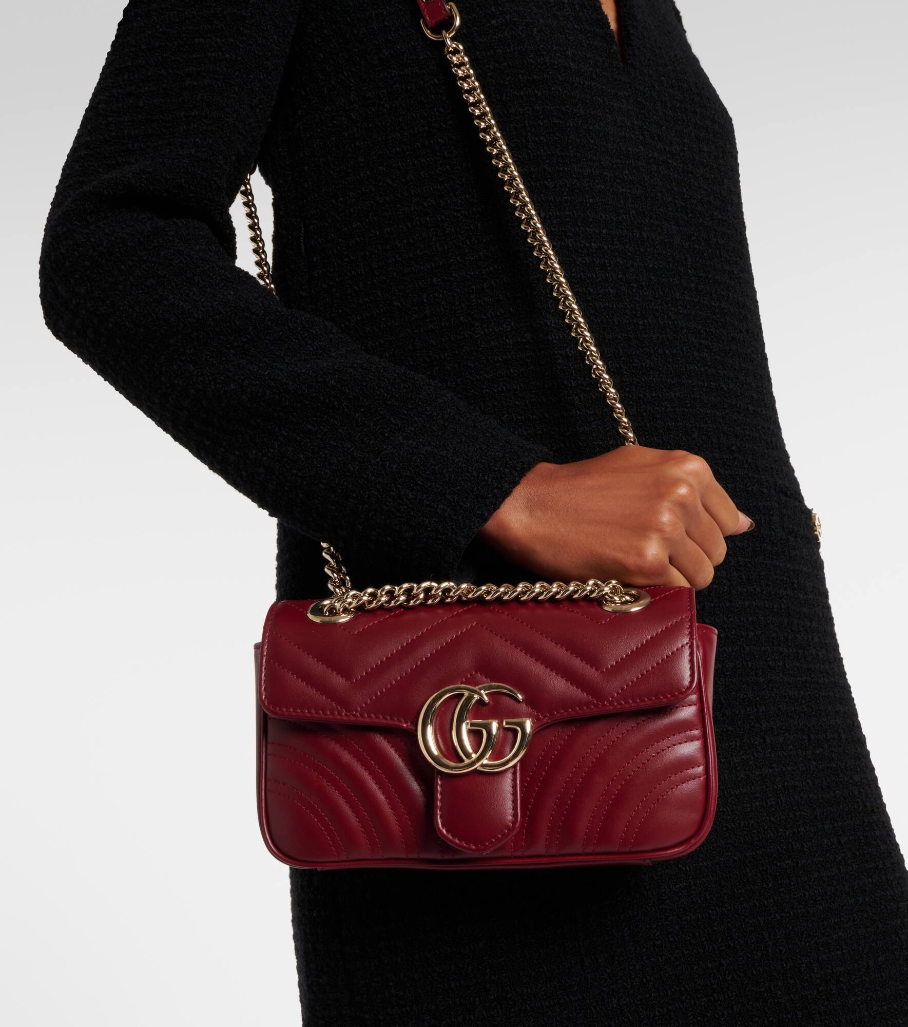 GG Marmont Mini leather shoulder bag - 2