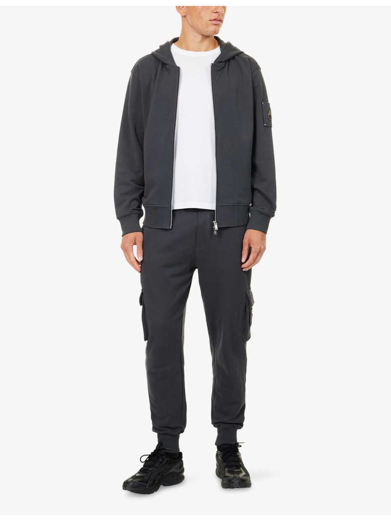 MOOSE KNUCKLES Hartsfield Relaxed-Fit Cotton-Jersey Hoodie outlook