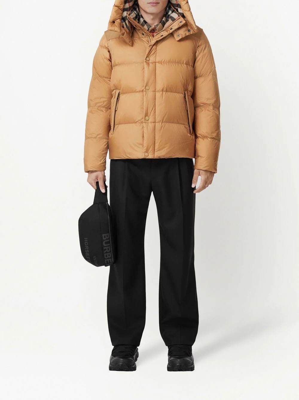 detachable-sleeves hooded puffer jacket - 2