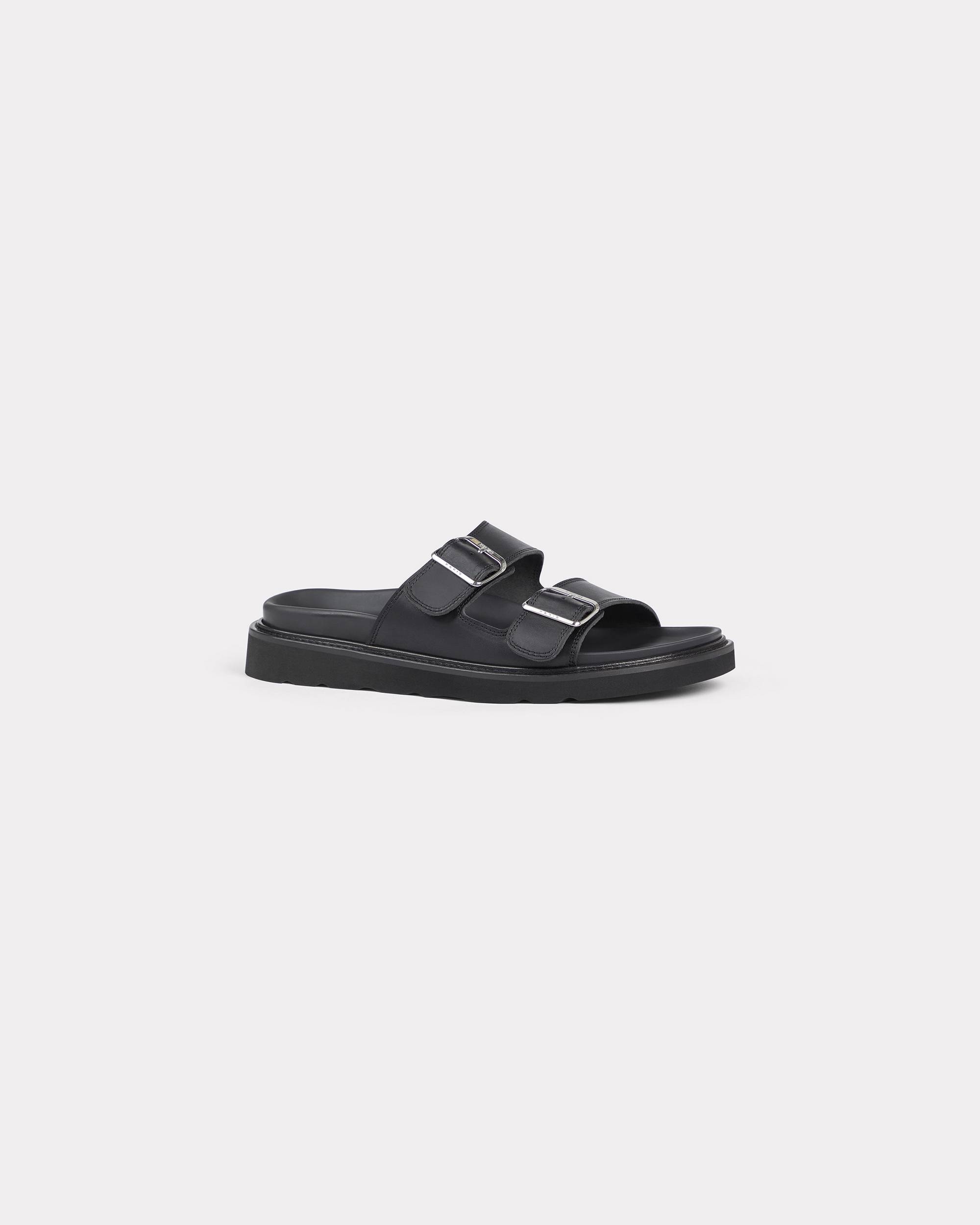 KENZO 'KENZO Matto' vegetable-tanned leather mules | REVERSIBLE