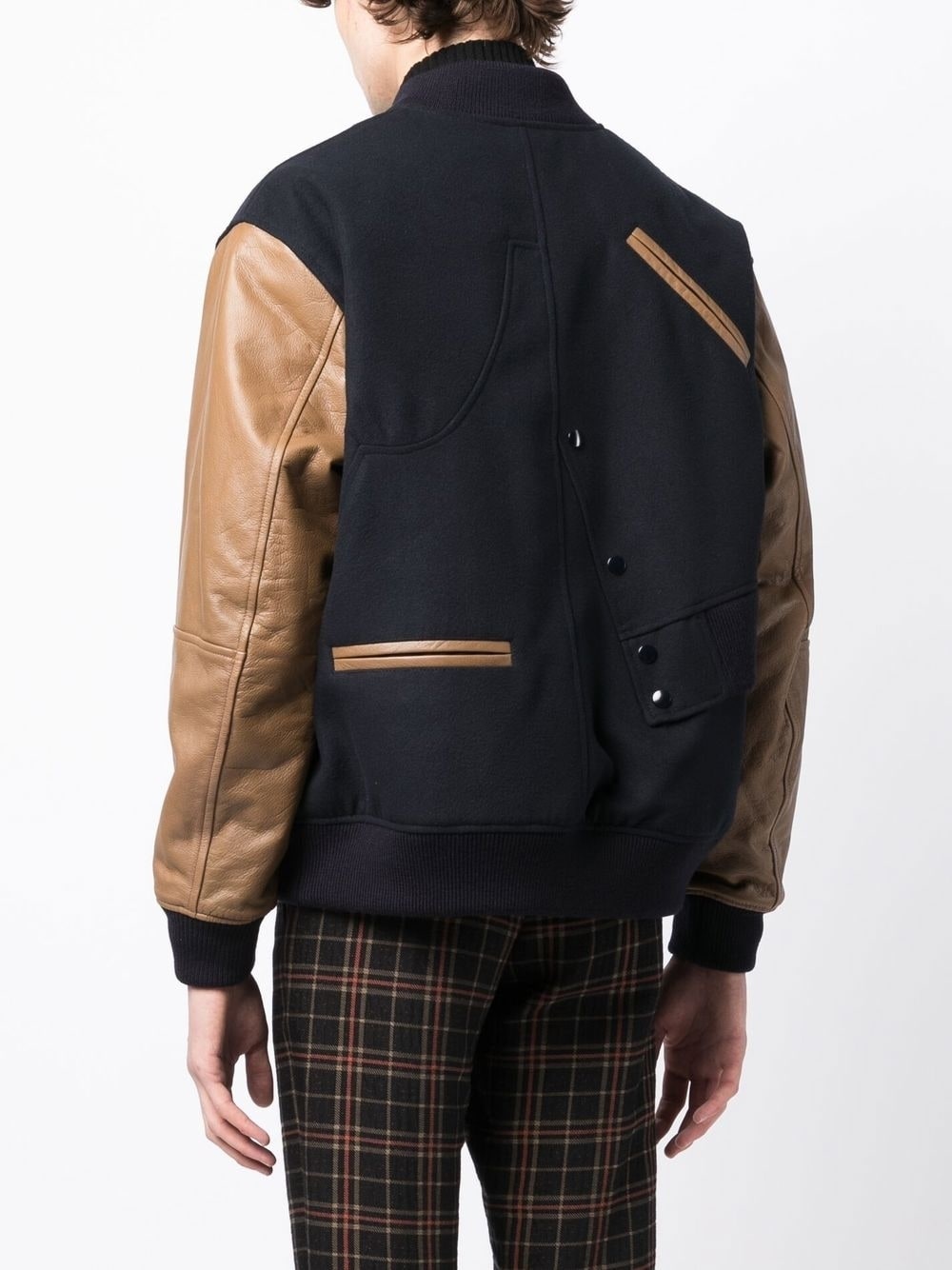 two-tone bomber jacket - 4