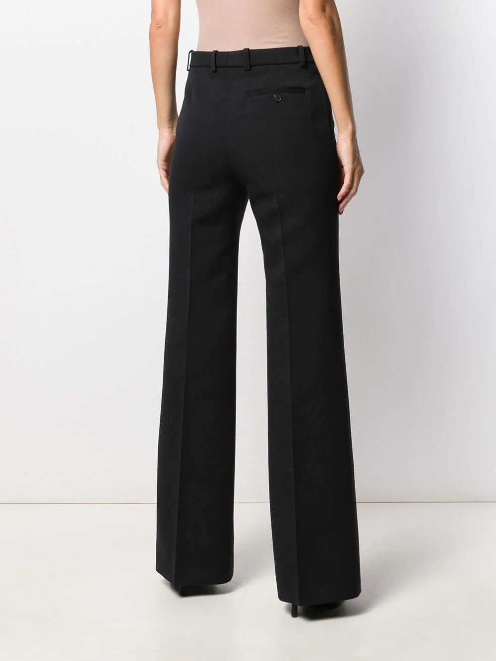 crepe wide-leg trousers - 4
