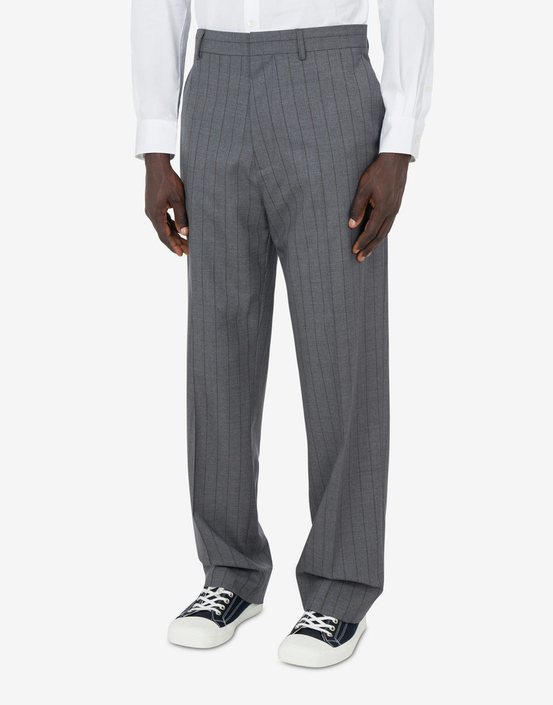 Moschino WOOL PINSTRIPE PANTS outlook