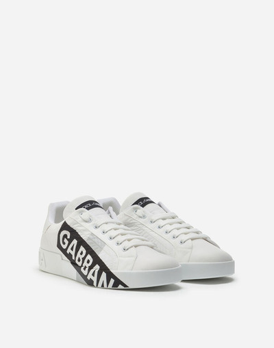 Dolce & Gabbana Nylon Portofino sneakers with logo tape outlook