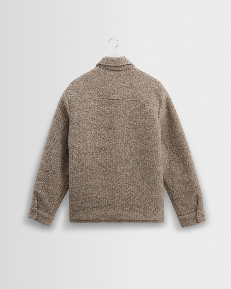 Mount - Natural Reversible Boucle Wool Overshirt 11