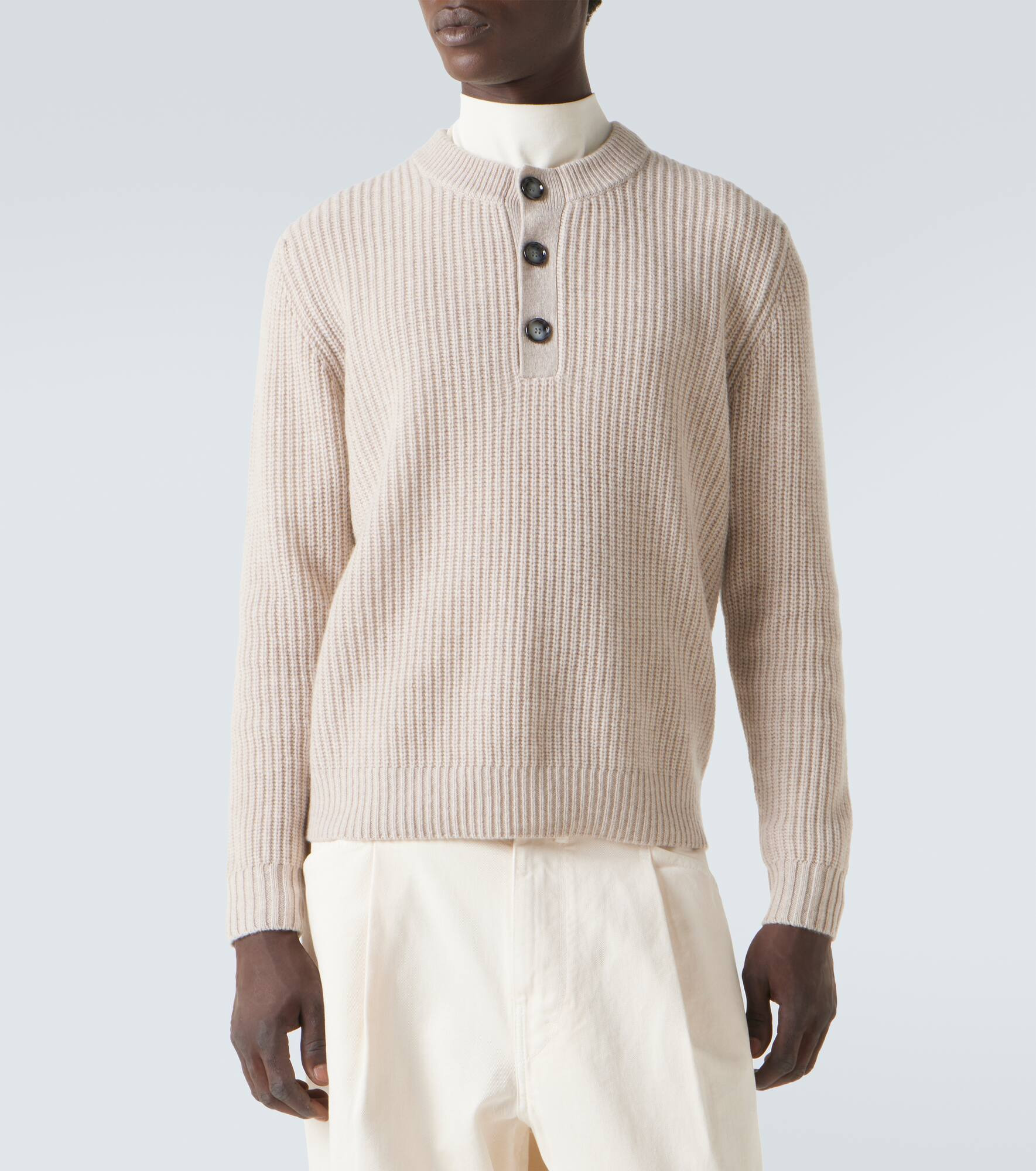Wool and cashmere sweater - 3
