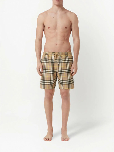 Burberry check-print swim shorts outlook