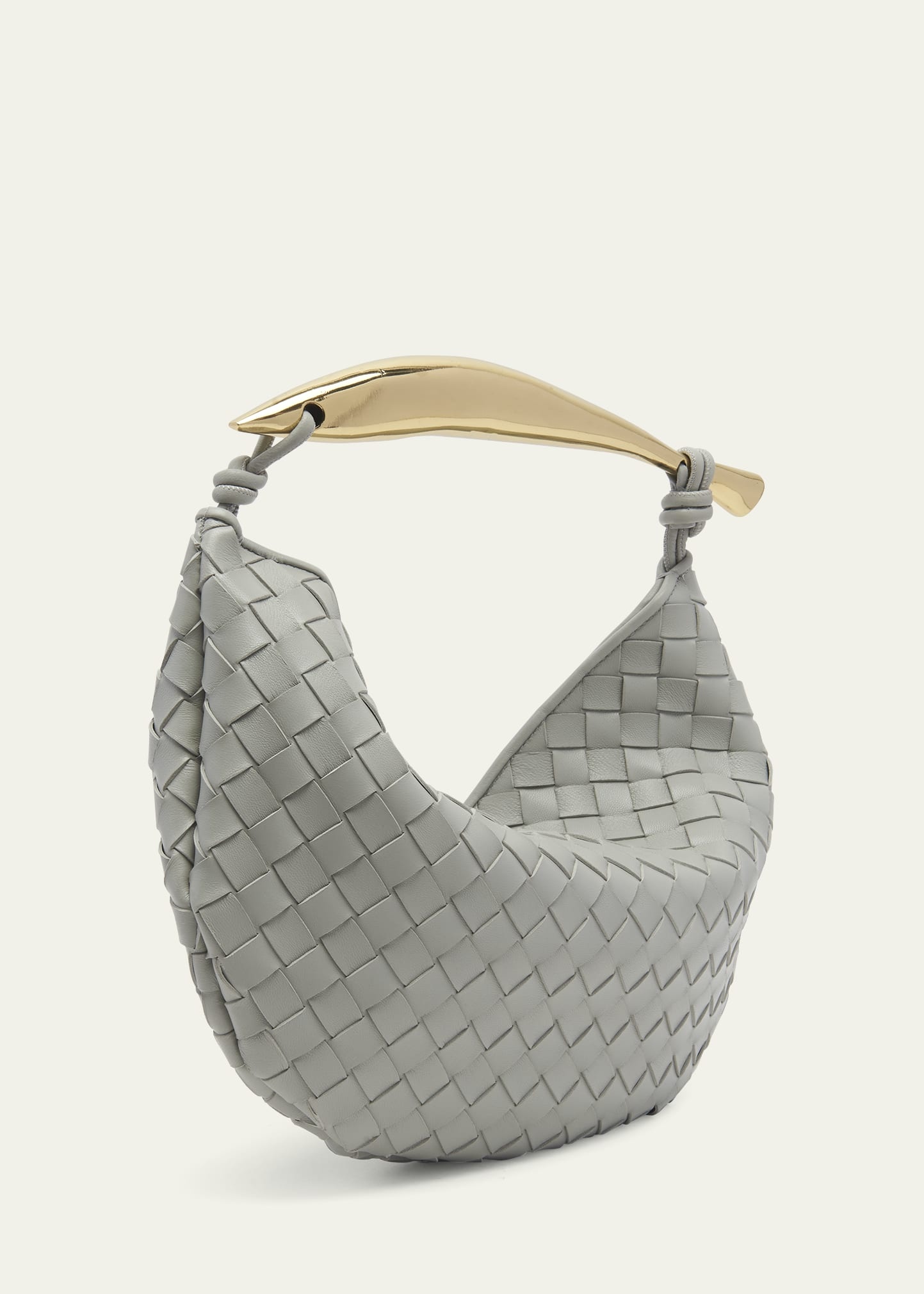Sardine Intrecciato Napa Top-Handle Bag - 3