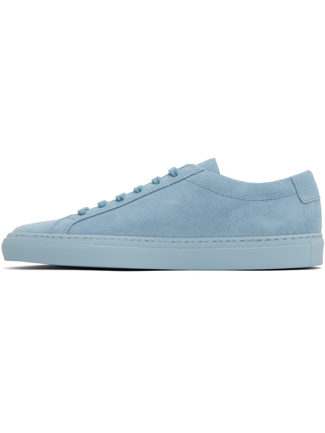 Blue Achilles Tonal Suede Sneakers - 3
