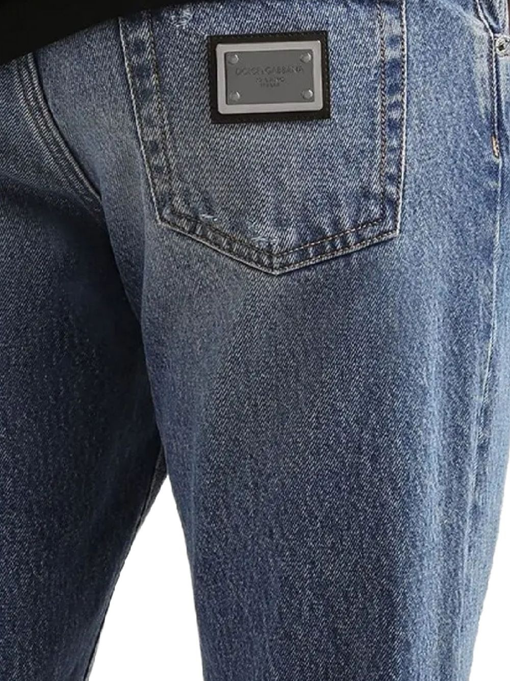 distressed denim jeans - 3