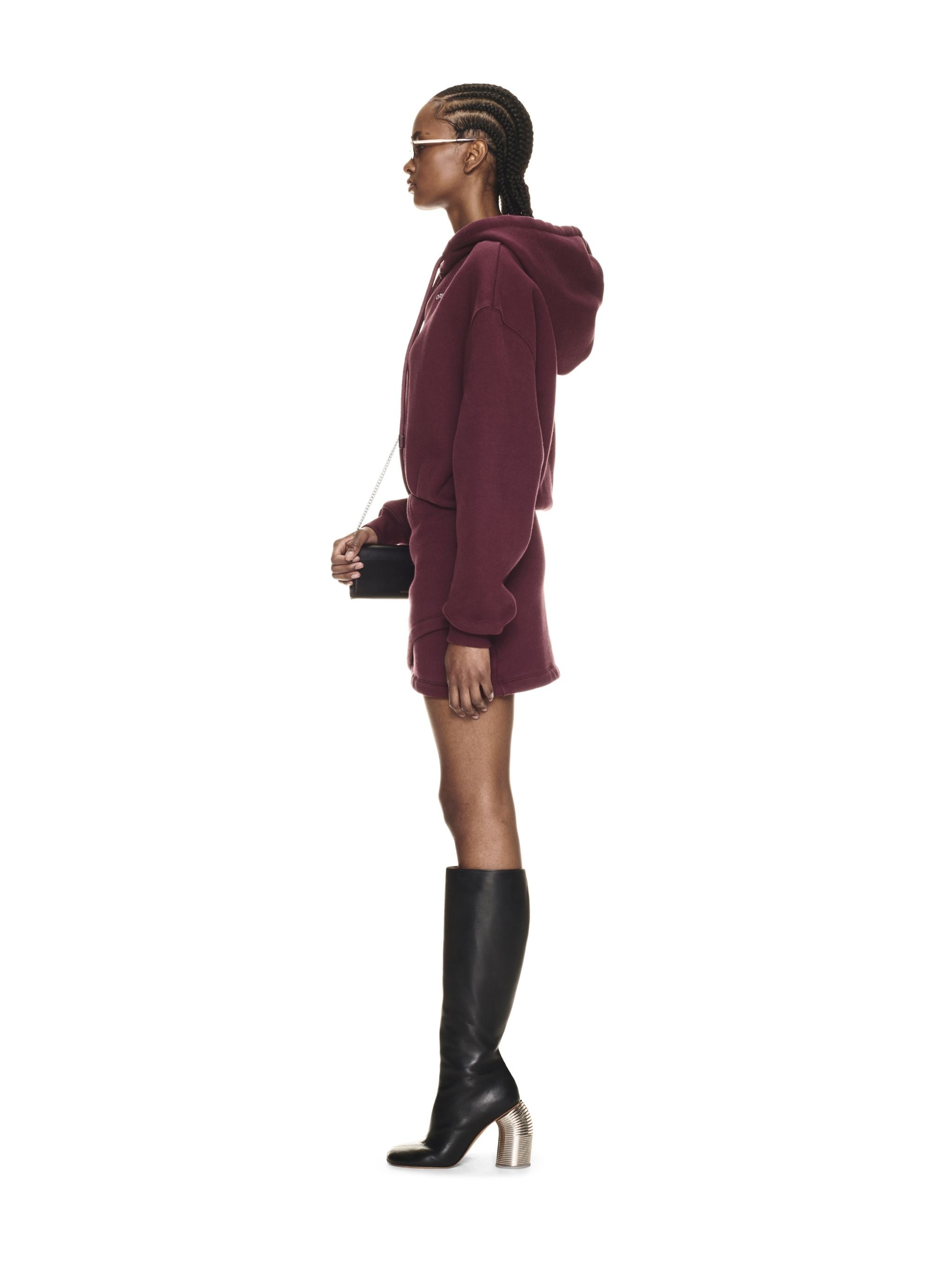 For All Book Hoodie Sweatdres Burgundy - 3