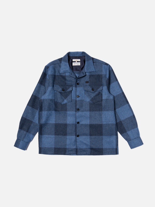 Vincent Buffalo Check Shirt Blue - 1
