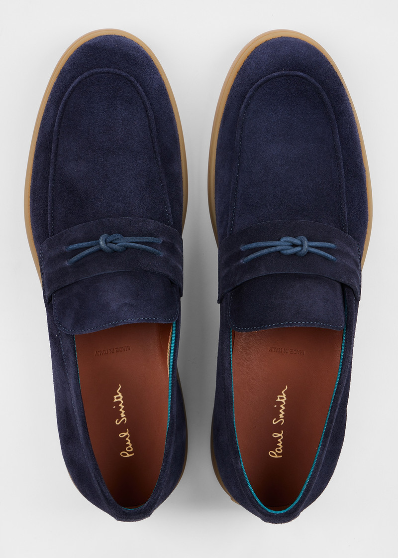 Navy Suede 'Montalcini' Loafers 5