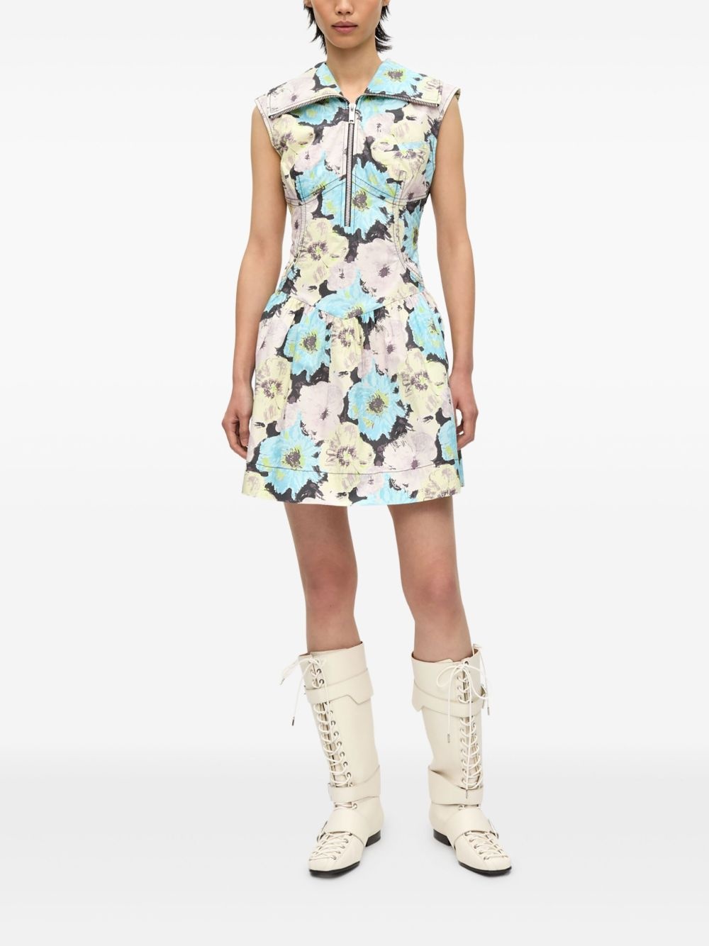 printed mini dress - 2