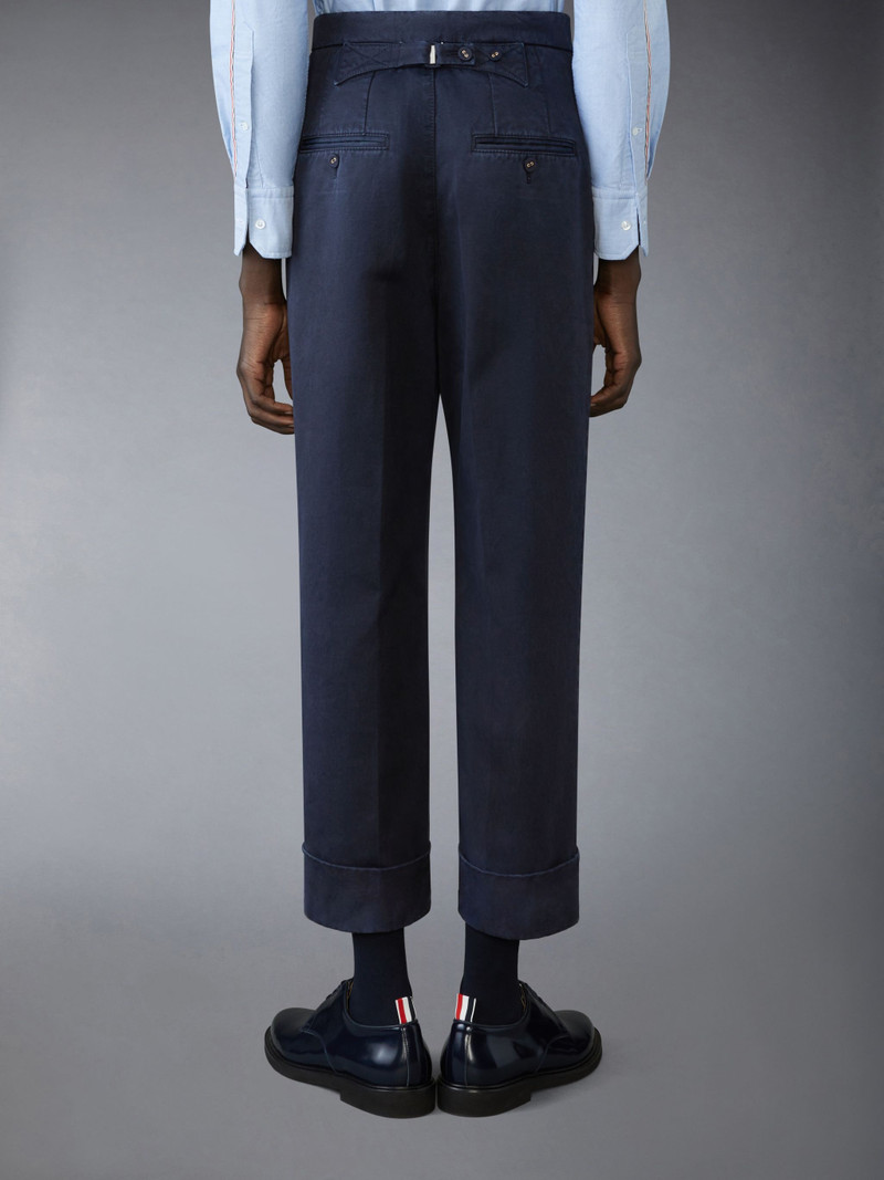 Thom Browne Cotton Twill High Rise Backstrap Trouser outlook