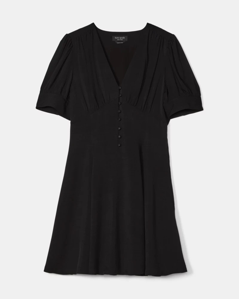 Fluid Puff Sleeve Mini Dress 1