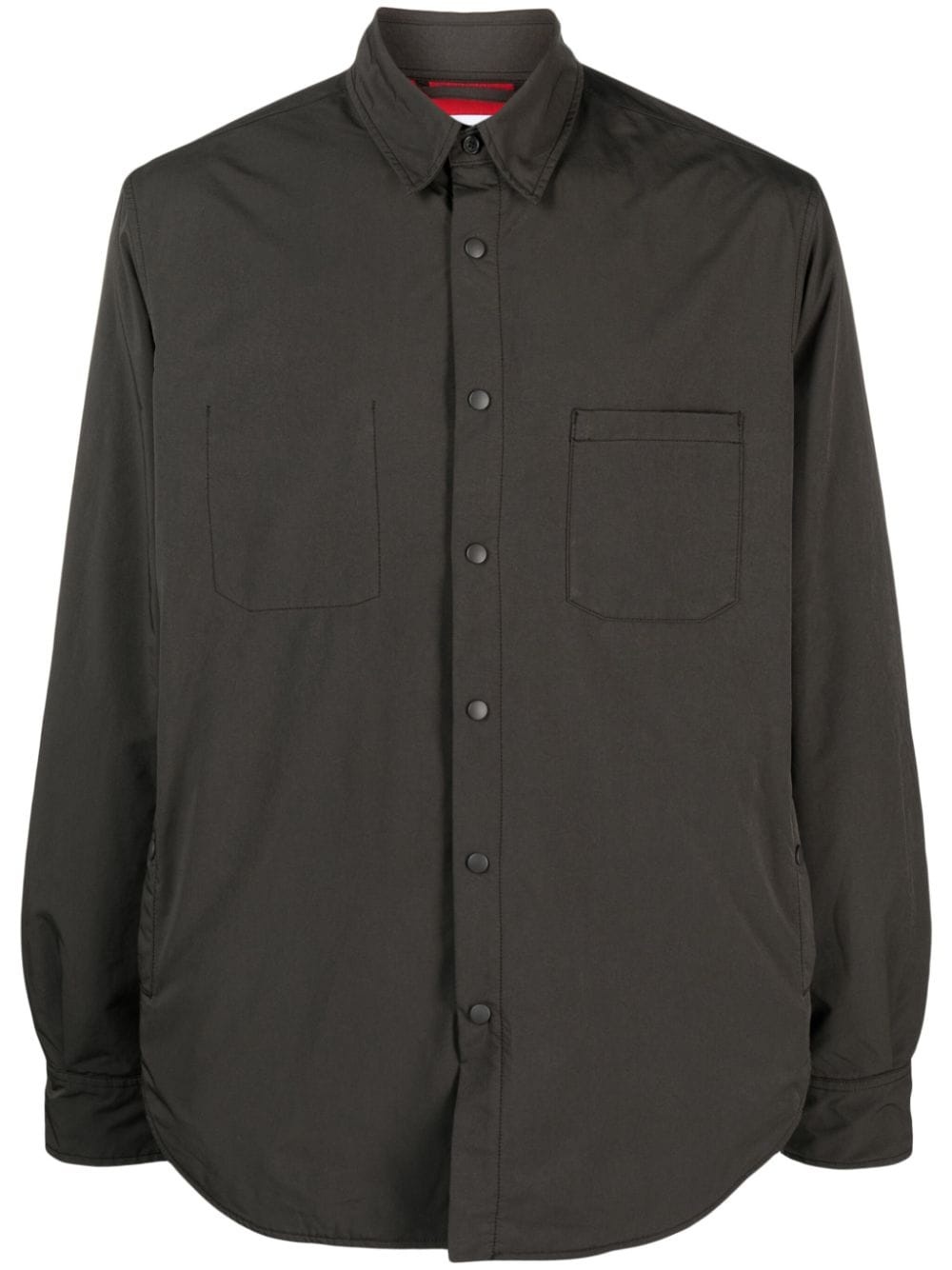 long sleeve wool-blend shirt - 2