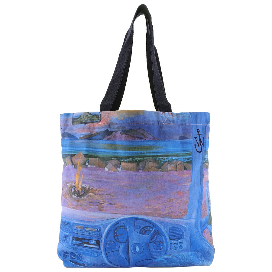 JW Anderson Camper Print Canvas Shopper Tote Bag - 1