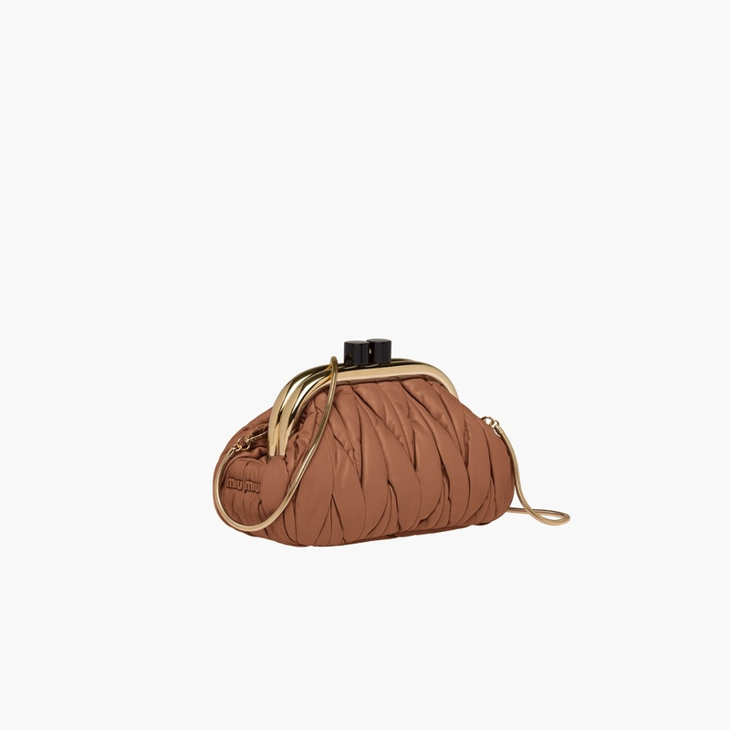 Miu Belle Nappa leather clutch 4