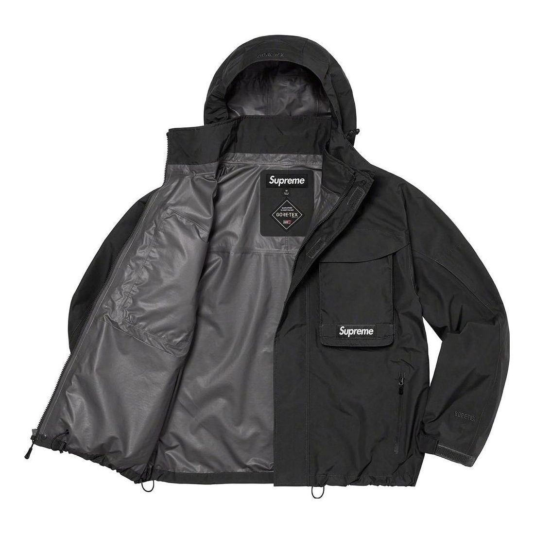 Supreme GORE-TEX Paclite Lightweight Shell Jacket 'Black' SUP-SS23-152 - 4