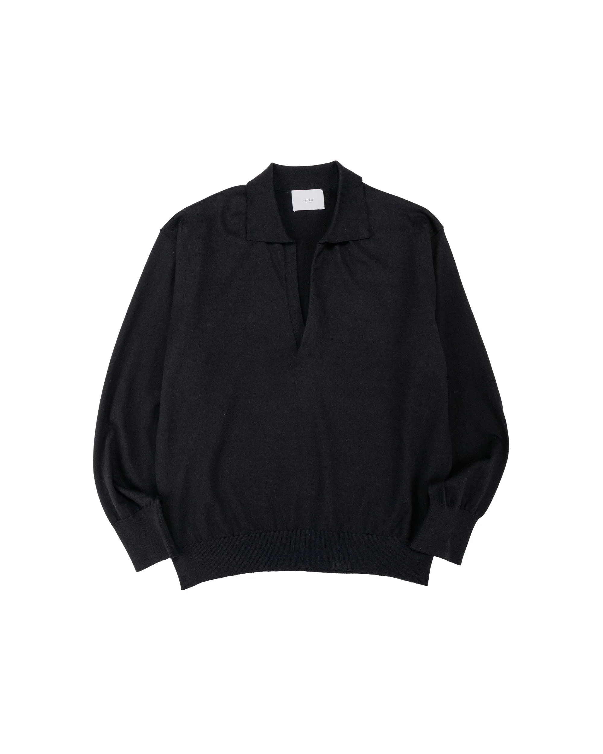 Organic Cotton Knit Skipper LS Black - 1