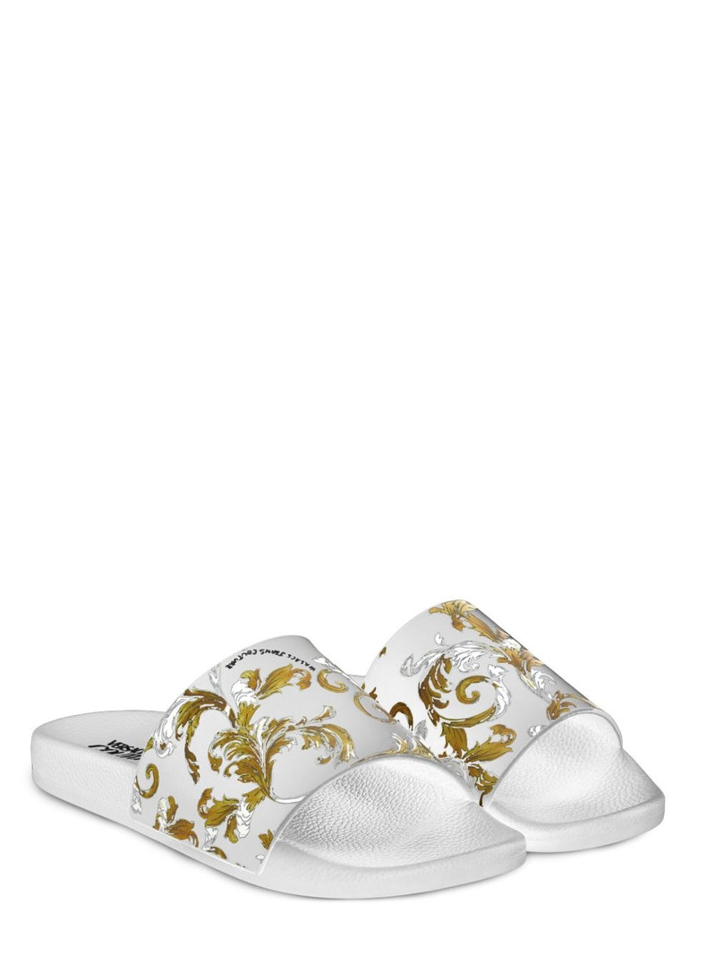 VERSACE JEANS COUTURE Barocco-print slides outlook