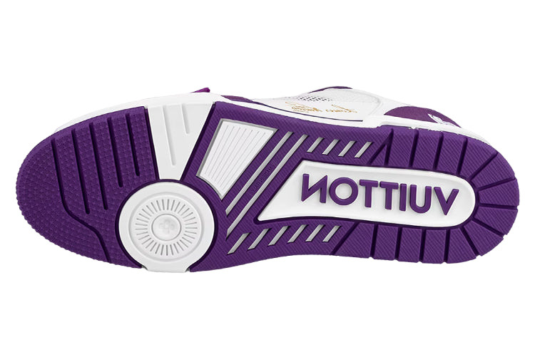 LOUIS VUITTON LV Trainer 'White Violet' 1ABLYL - 4