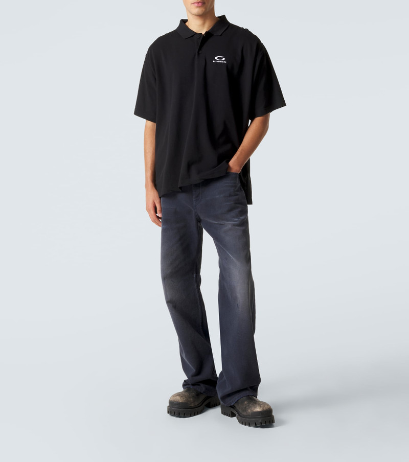 BALENCIAGA Logo cotton polo shirt outlook