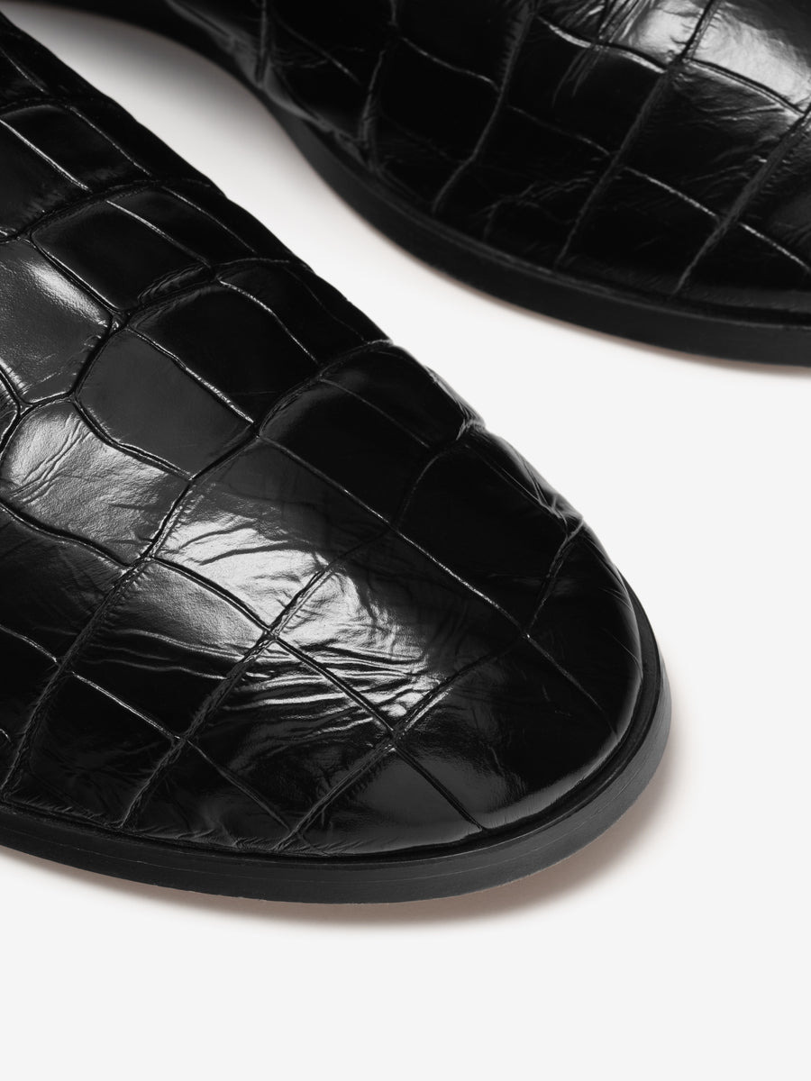 Croc Embossed Slide - 5