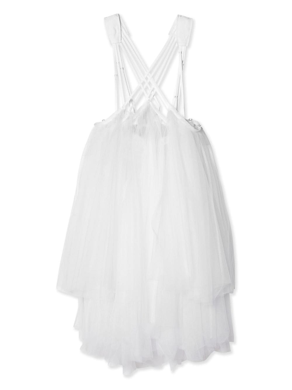 harness-fastened tulle skirt - 2