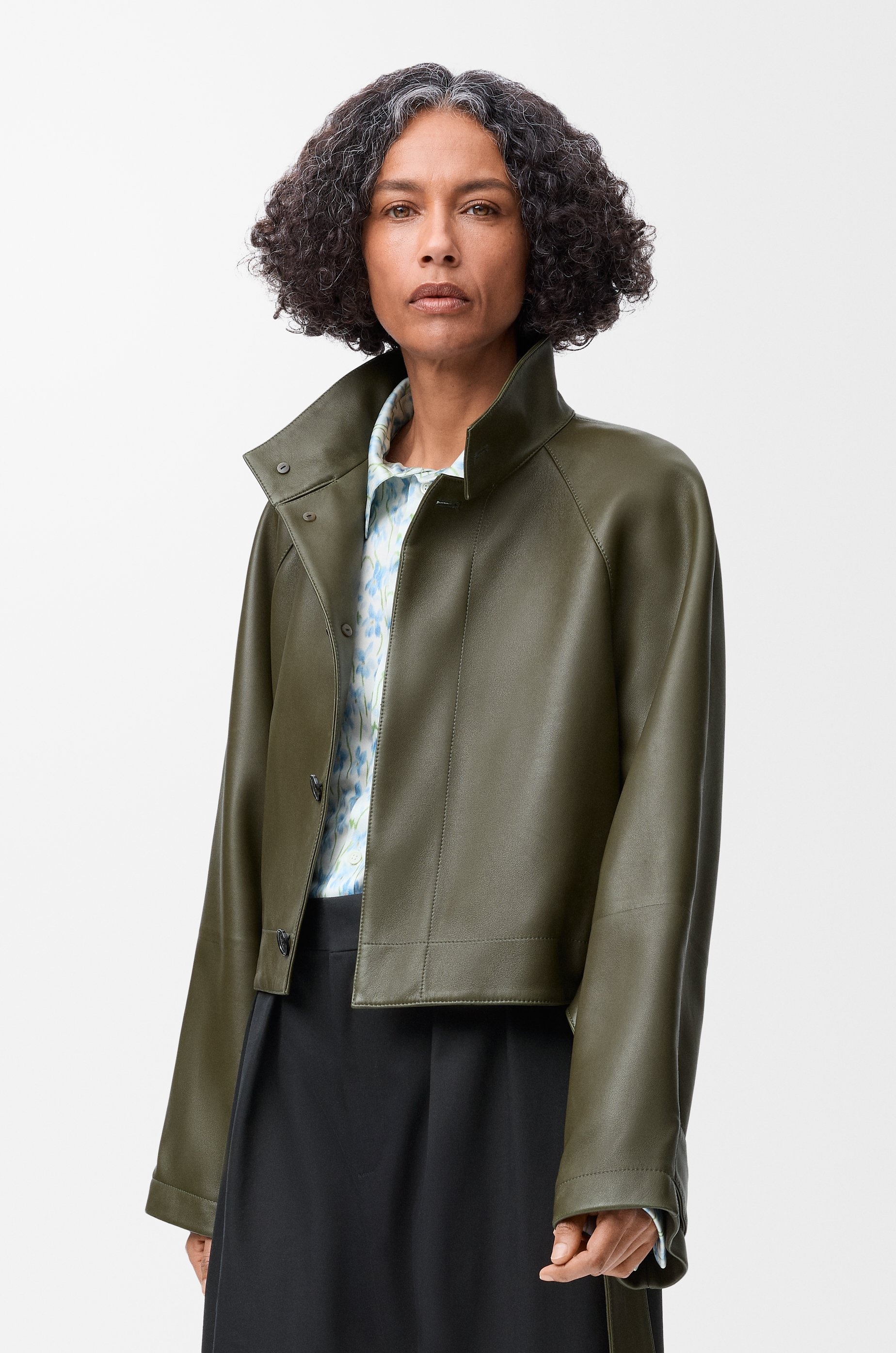 Short trench in nappa lambskin - 3