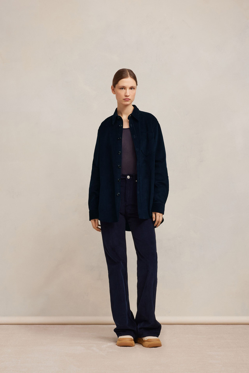 AMI Paris Oversize Overshirt With Patch Pocket outlook