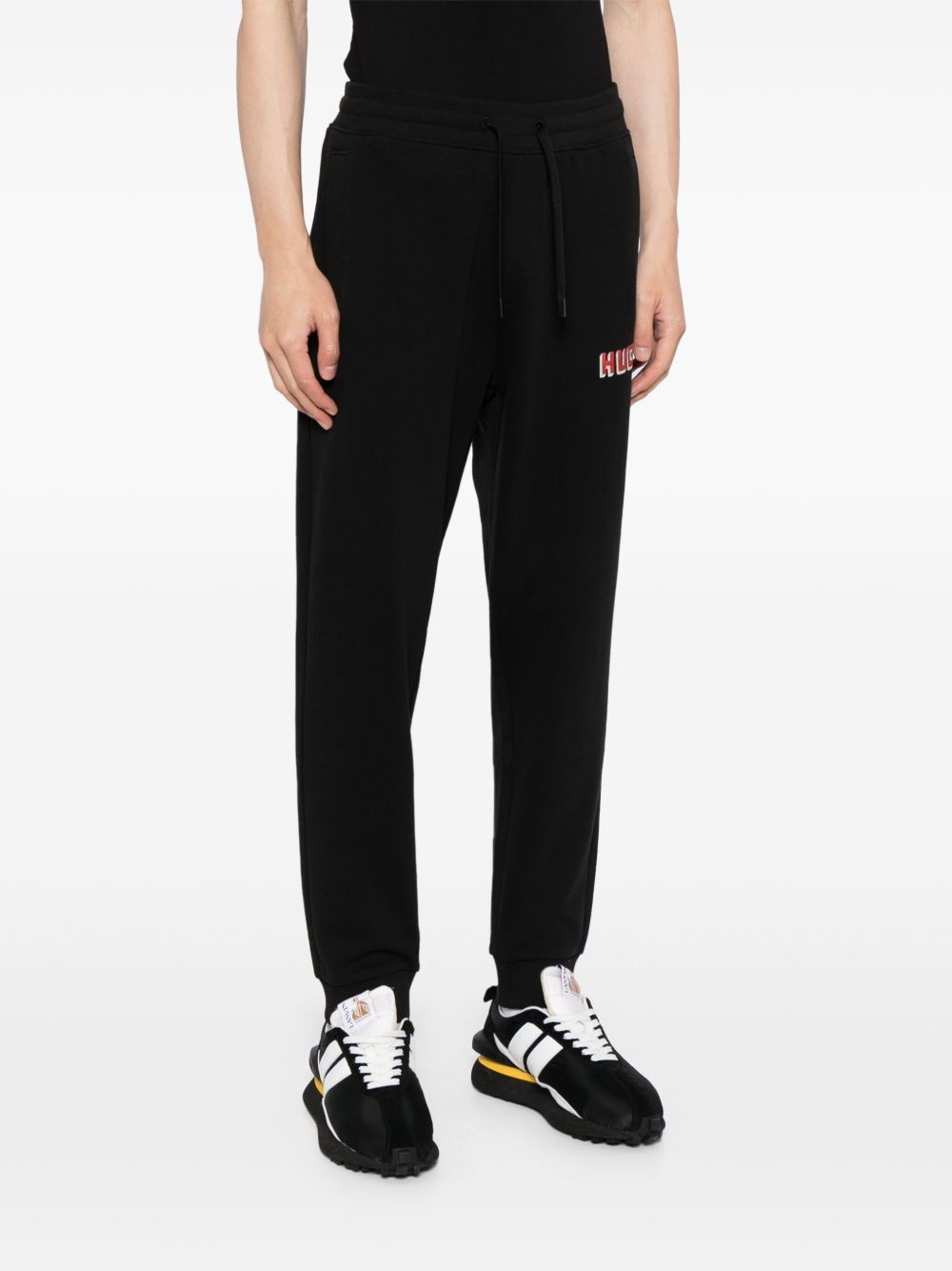 logo-print cotton track pants - 3