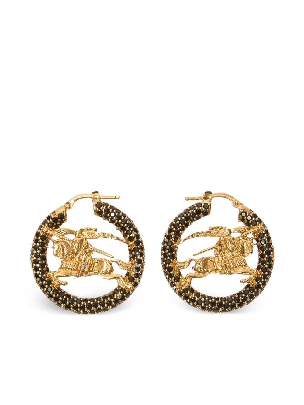 Equestrian Knight hoop earrings - 1