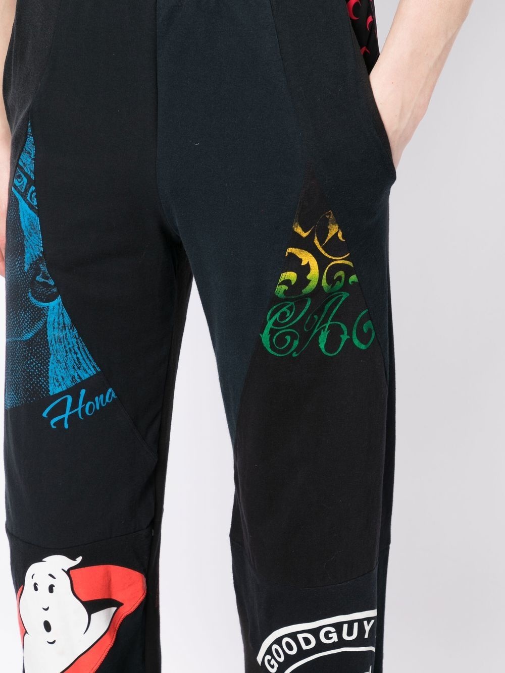graphic-print trousers - 5