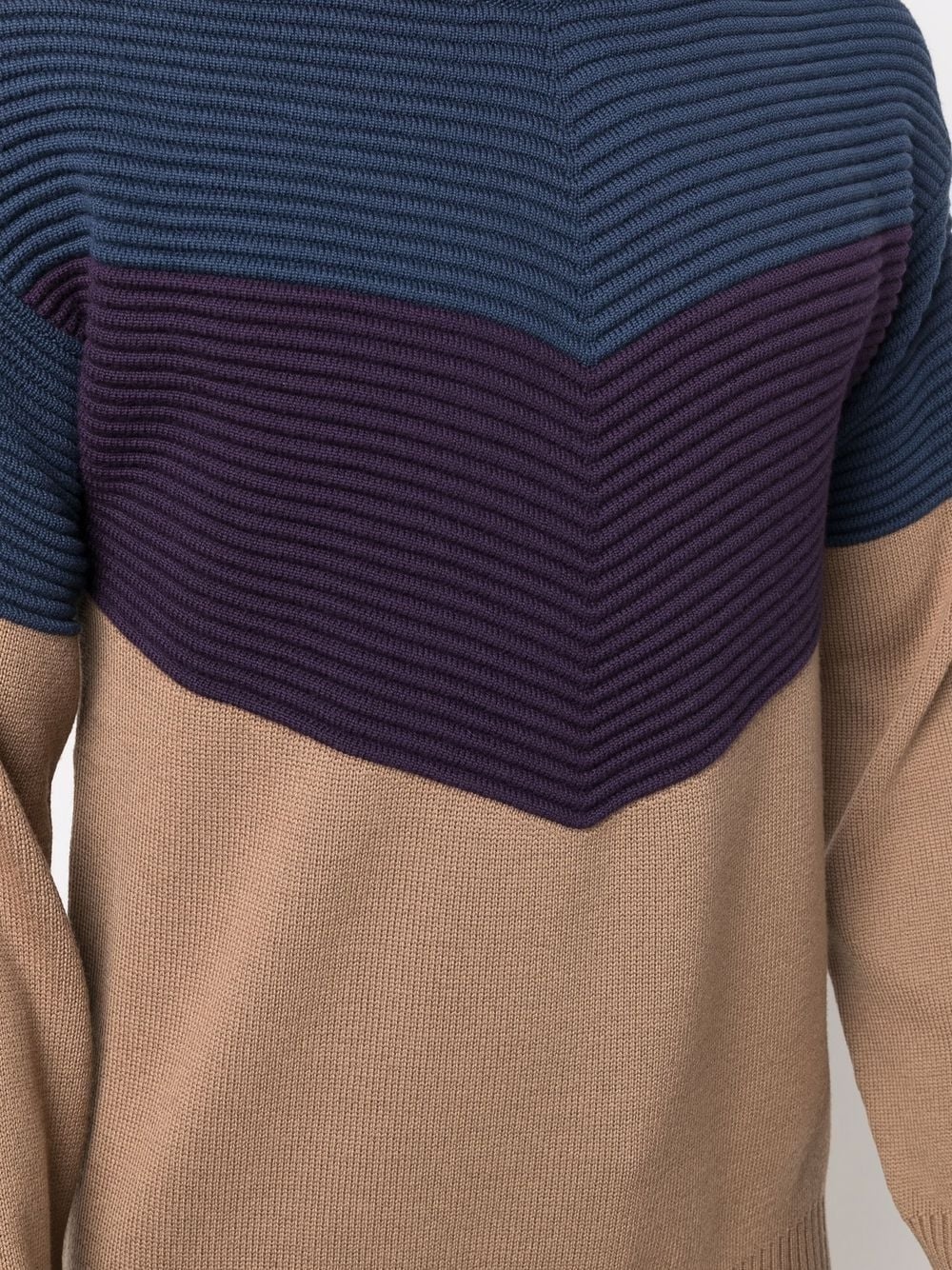 colour-block wool jumper - 5