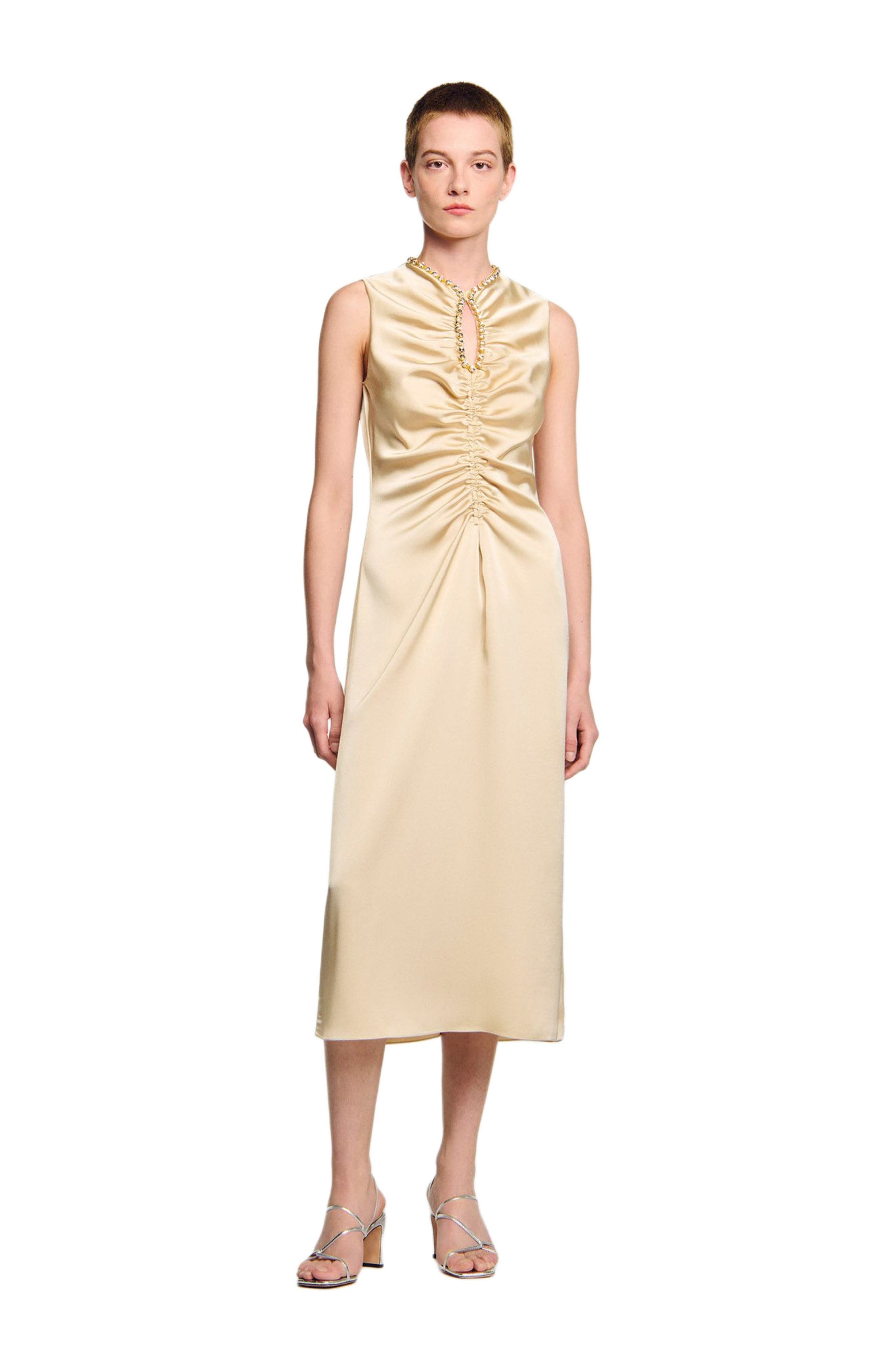SANDRO Rhinestone midi dress at Nordstrom - 3