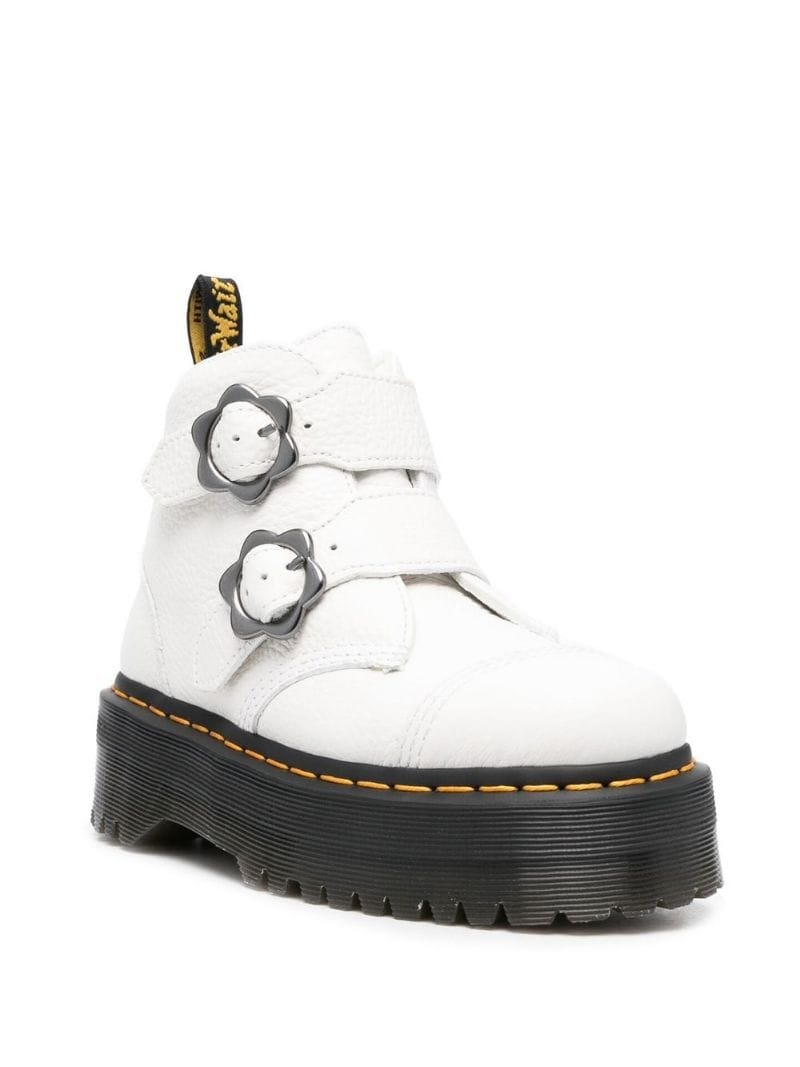 Devon flower-buckle boots - 4