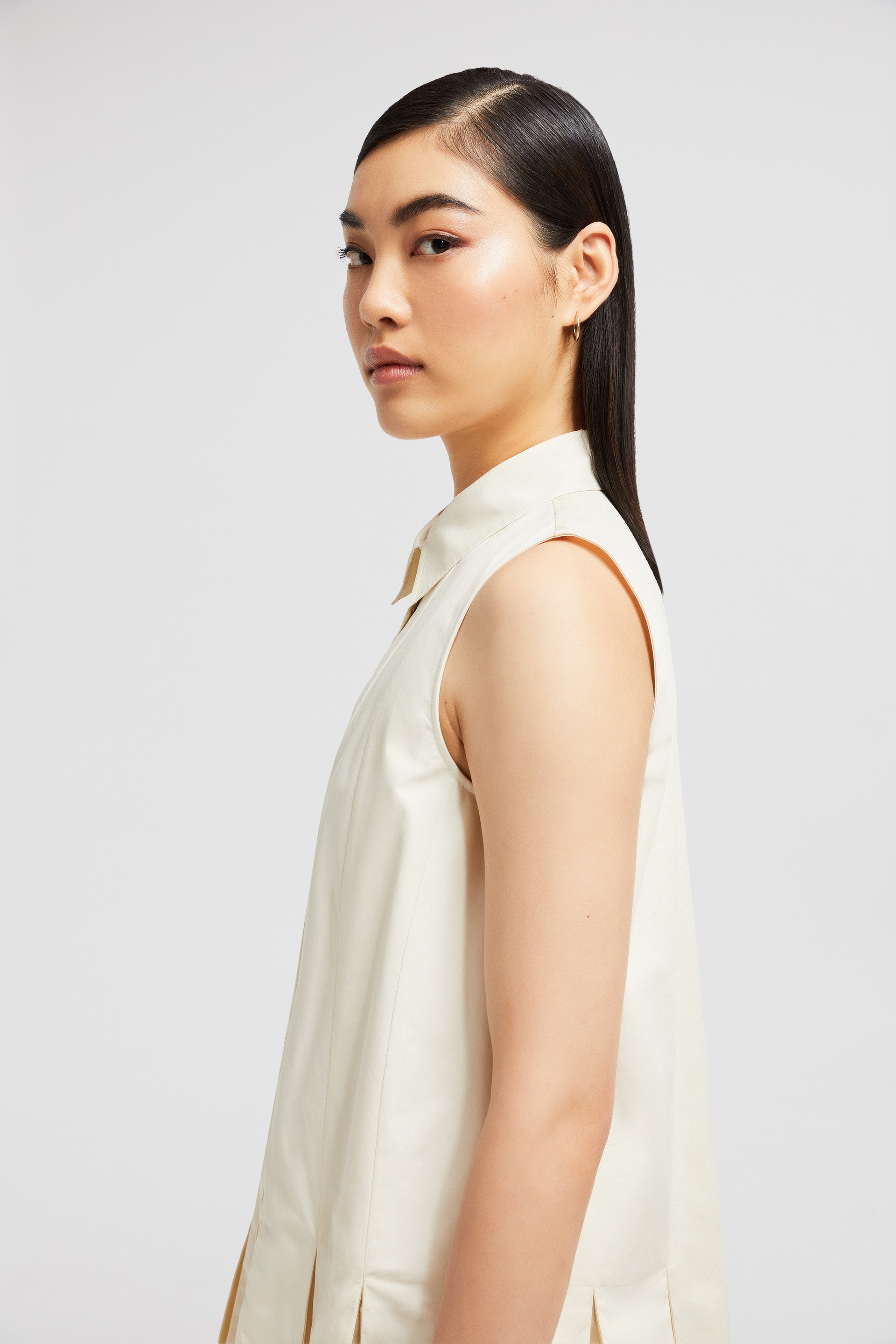 Cotton & Silk Mini Shirt Dress - 4