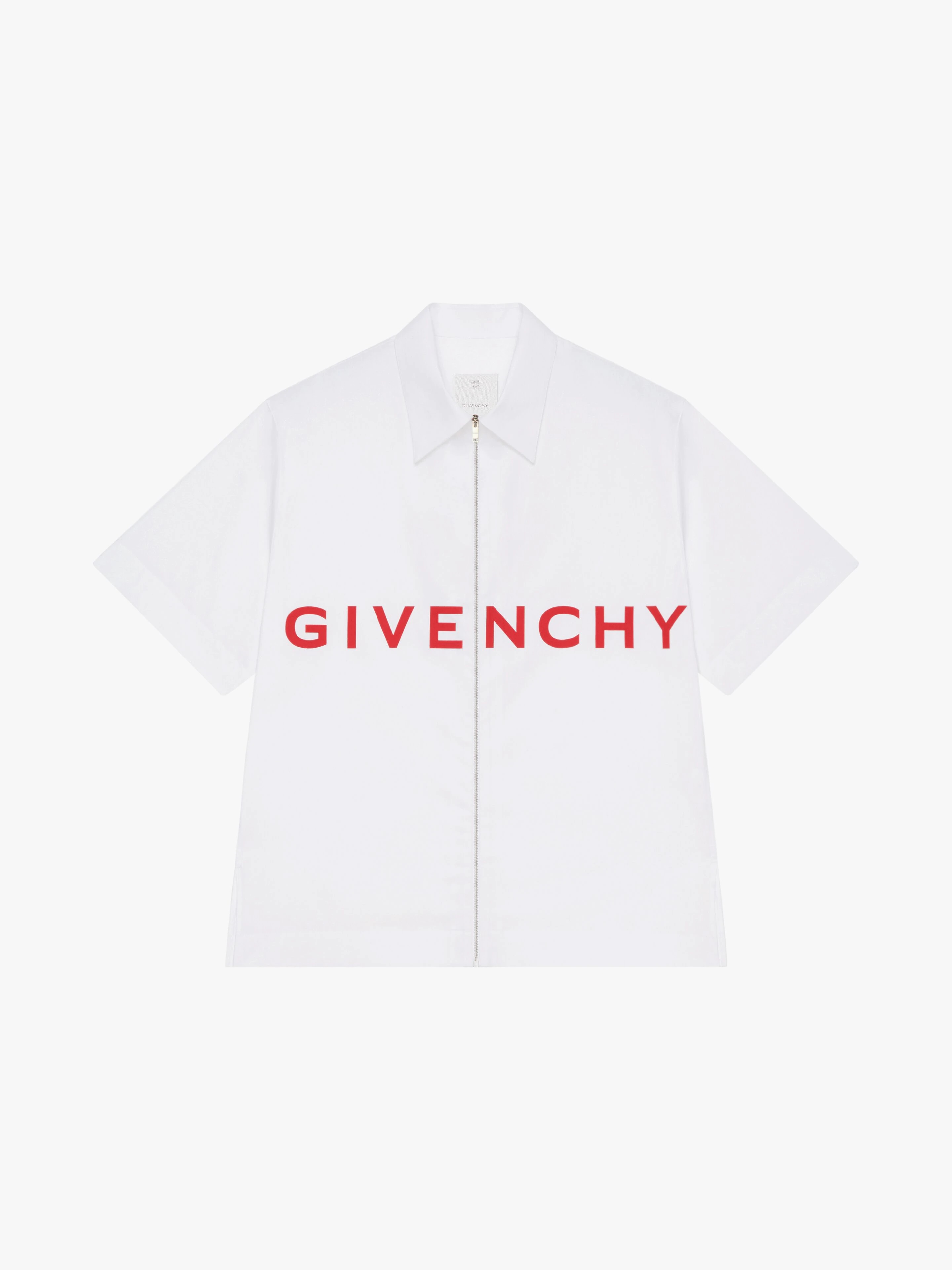 ZIPPED SHIRT IN POPLIN - 1