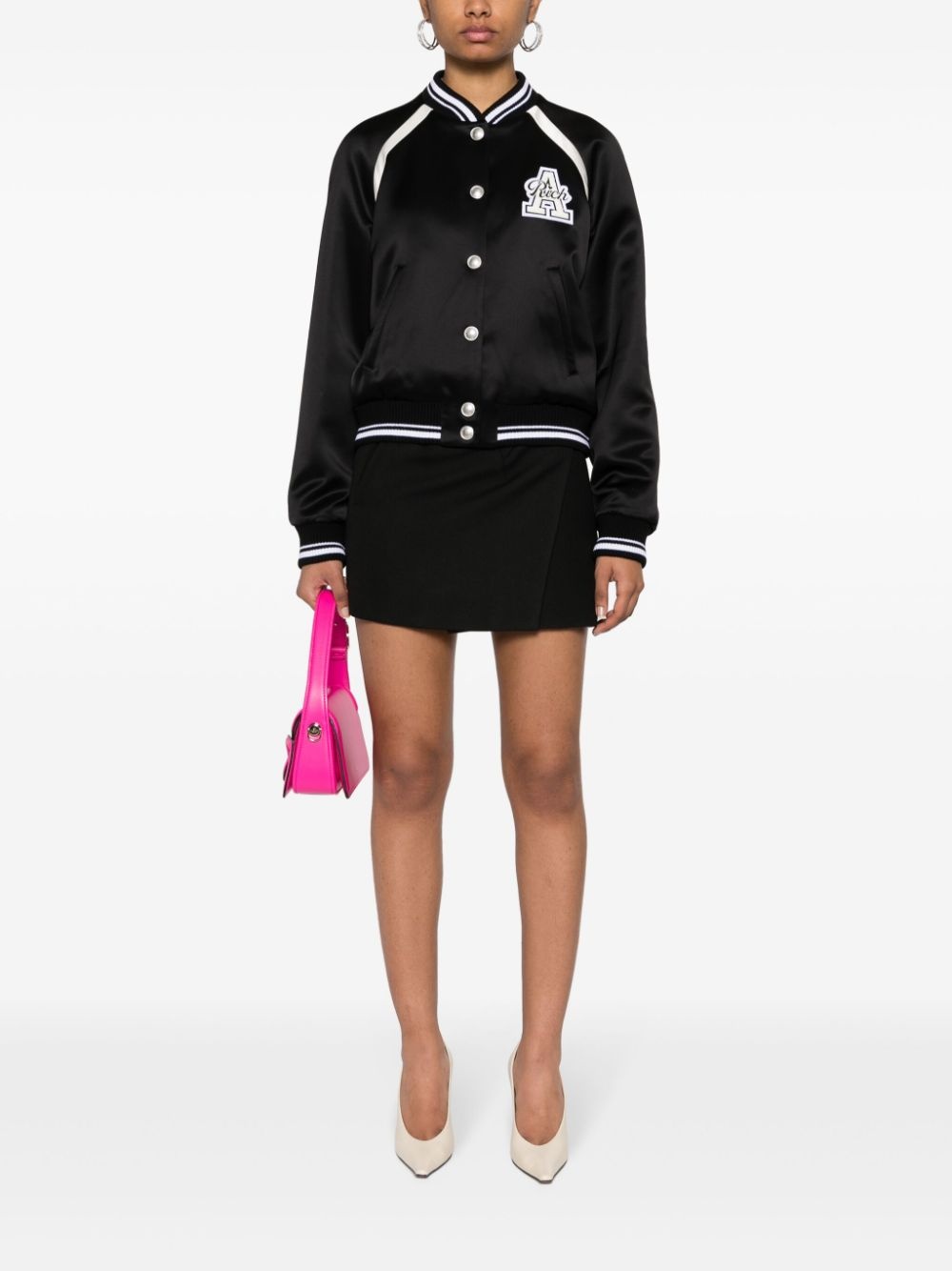 logo-patch padded jacket - 2