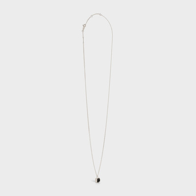 CELINE AIGUISE NECKLACE IN STERLING SILVER AND ONYX outlook